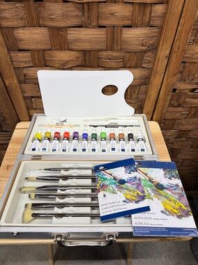 Artist 26pcs Acrylic Paint Set with Brushes and Palette